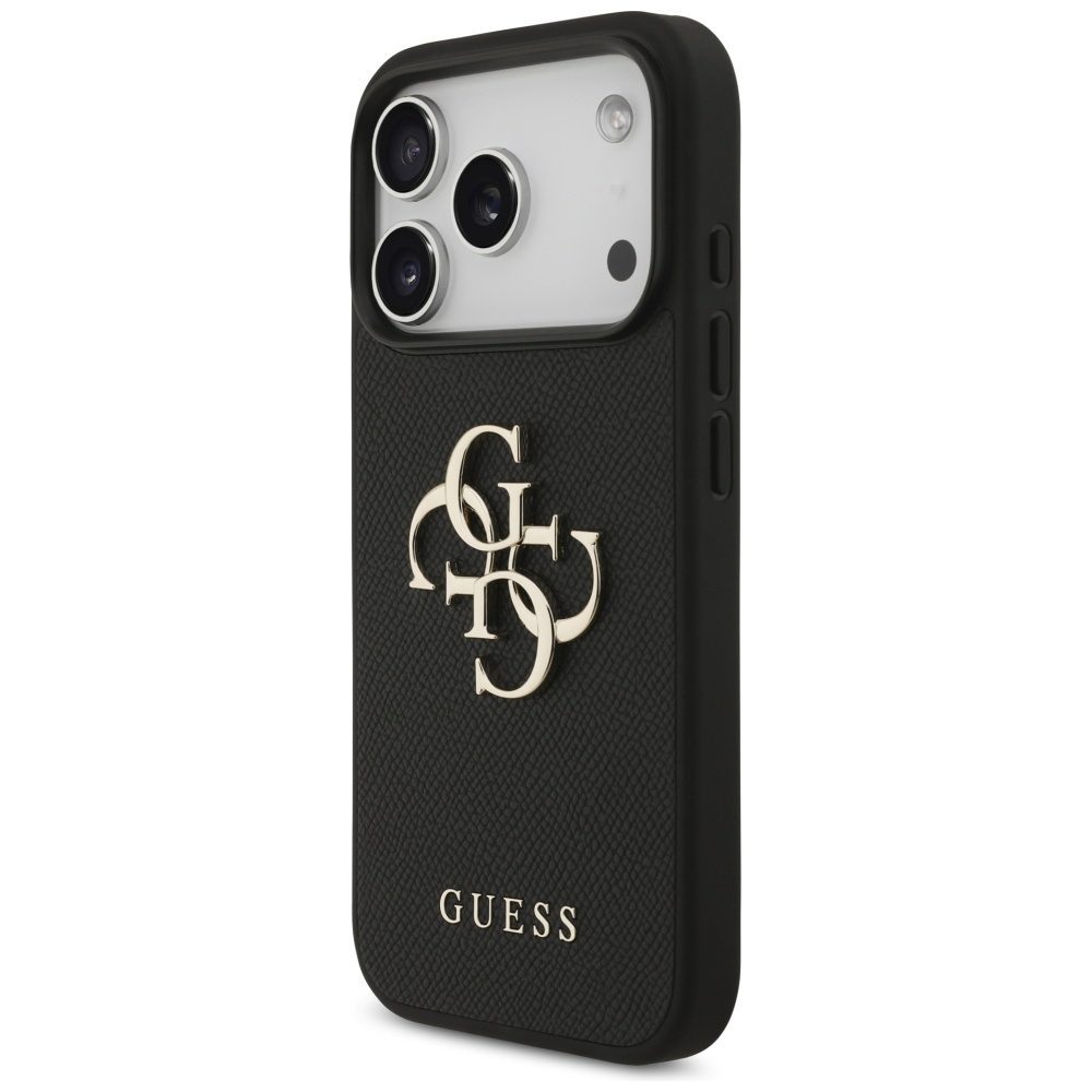 foto_add-330183 Original Case GUESS Grained Big 4G & Classic Logo for Iphone 17 Pro black