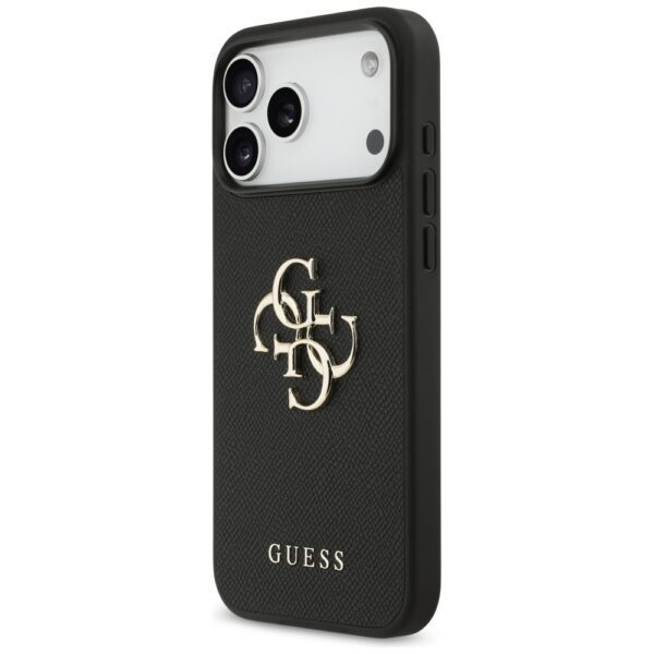 foto_add-330190 Original Case GUESS Grained Big 4G & Classic Logo for Iphone 17 Pro Max black