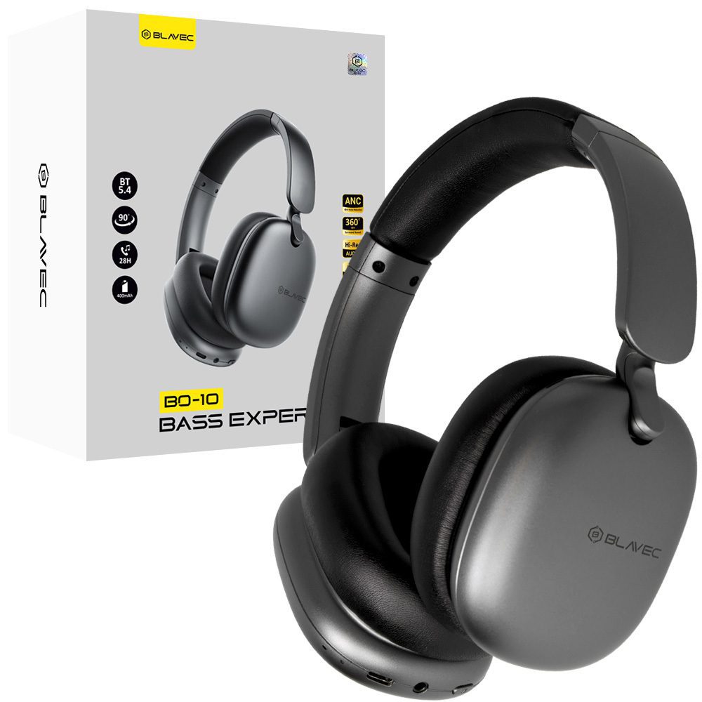product-102394 Blavec Over-ear Bluetooth Headphones BO-10 Bass Expert ANC (BO10-B) black
