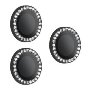 Tempered Glass HARD DIAMOND for camera (LENS) for Iphone 17 Pro/17 Pro Max black (lens 3 pieces)