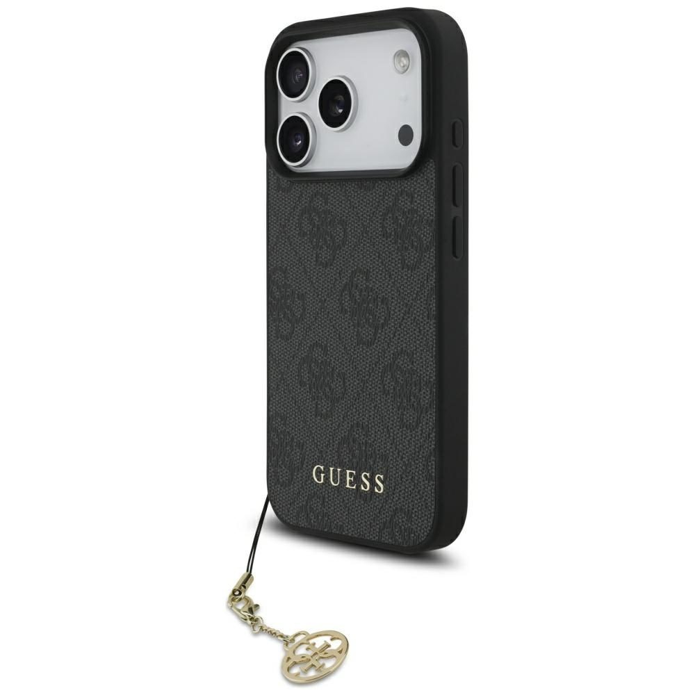 Original Case GUESS 4G Charms Collection MagSafe for Iphone 17 Pro black