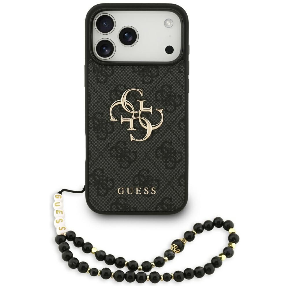 Original Case GUESS 4G Strap 4G Classic Logo for Iphone 17 Pro Max black