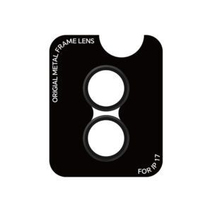 Rock Tempered glass Pure Series Camera Lens on camera for Iphone 17 (lens 2 pieces) black