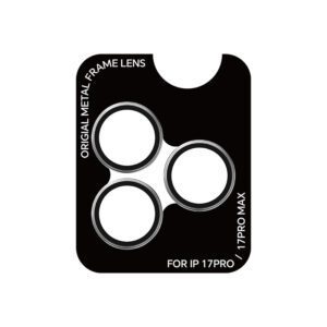 Rock Tempered glass Pure Series Camera Lens on camera for Iphone 17 Pro/17 Pro Max (lens 3 pieces) grey