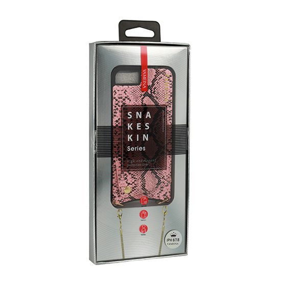 BAG - SNAKE Leather Case - IPHONE XR Pink