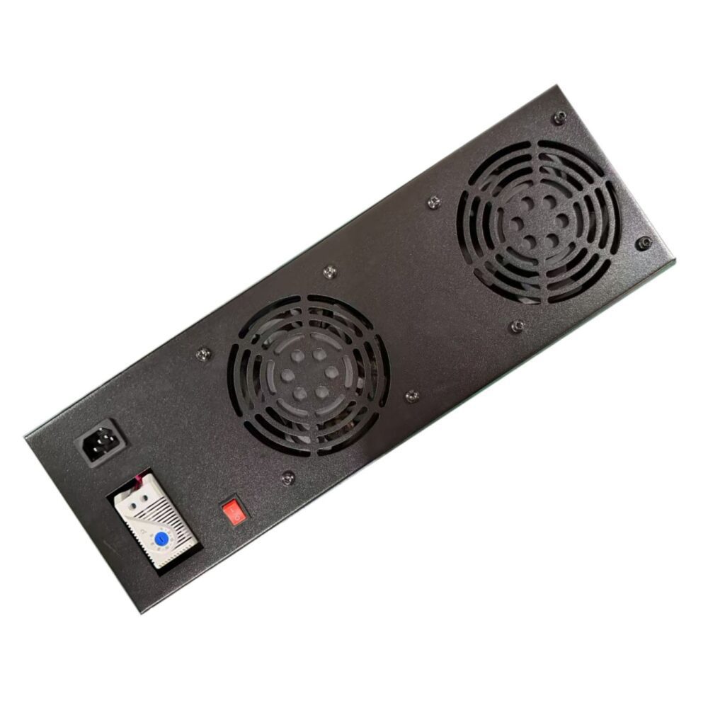 0285369 Μονάδα ψύξης 2 Ανεμιστήρων με Θερμοστάτη Power On TSFAN-W2 για Επιτοίχια Καμπίνα