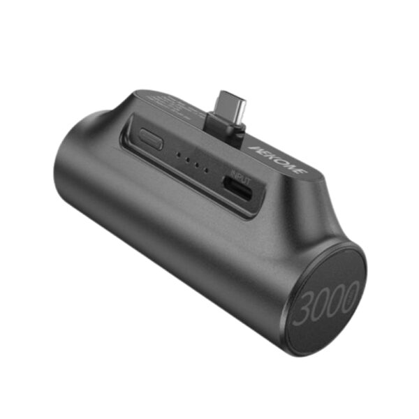 0285447 Power Bank 3000mAh 10W WK WP-07 USB-C 1 Θέσης Μαύρο