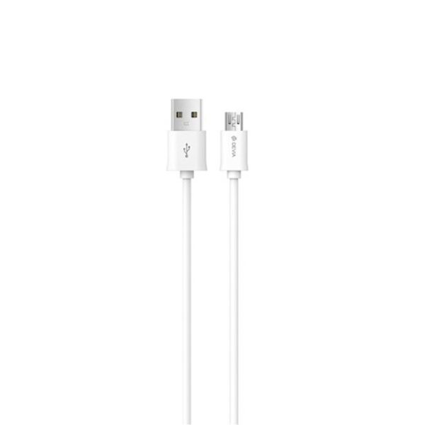 Devia cable Smart EC081 USB - MicroUSB 1,0 m 2,1A white