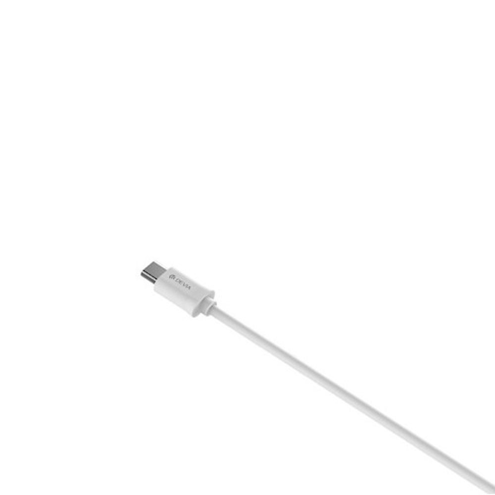 Devia cable Smart EC081 USB - MicroUSB 1,0 m 2,1A white