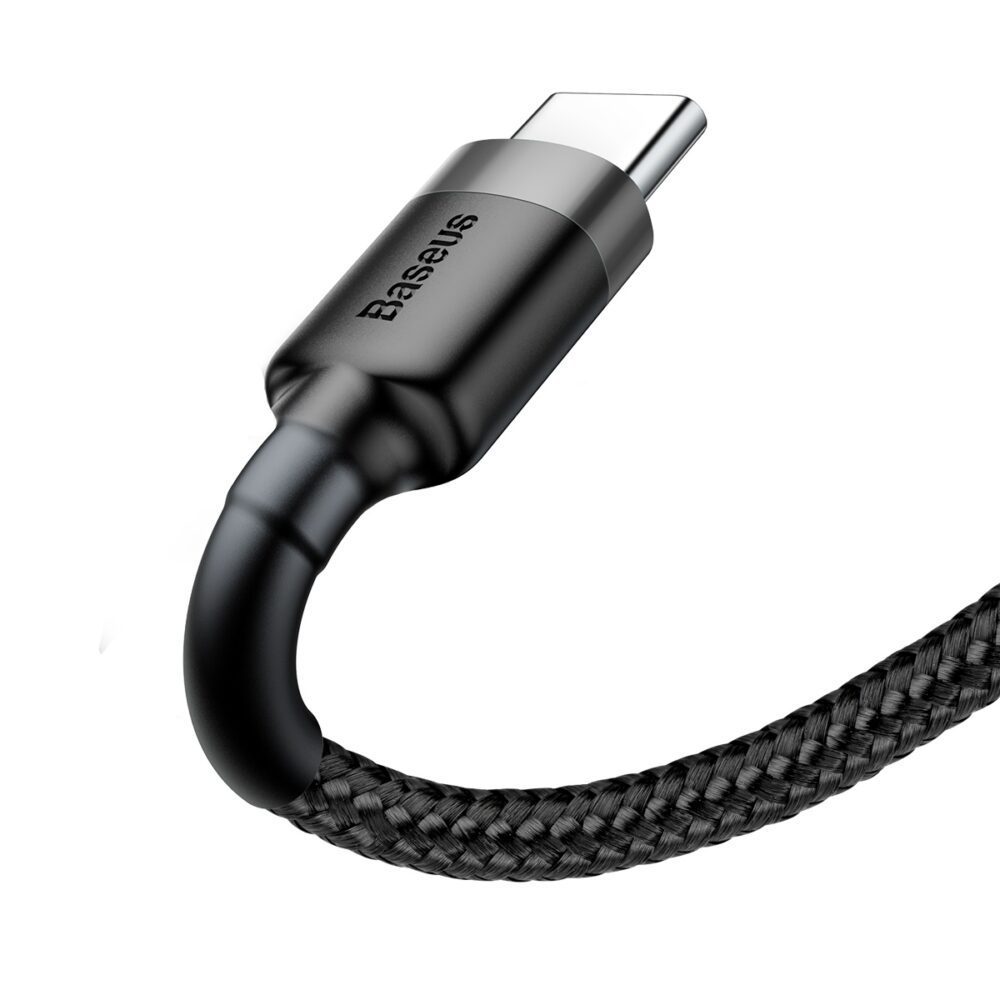 Baseus cable Cafule USB - USB-C 1,0 m 3A gray-black
