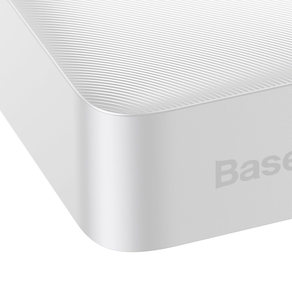 Baseus Bipow fast charging power bank 20000mAh 15W white (Overseas Edition) + USB-A - Micro USB cable 0.25m white (PPBD050102)eng