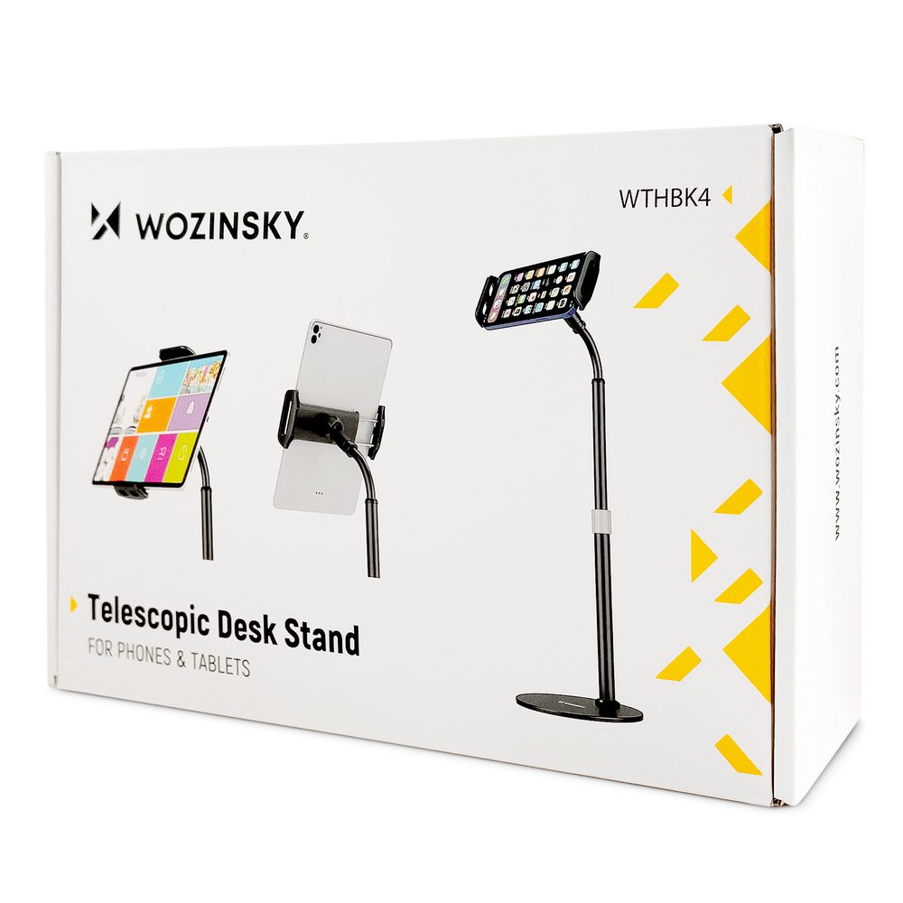 [RETURNED ITEM] Wozinsky stand for tablet and phone on the desk black (WTHBK4)eng