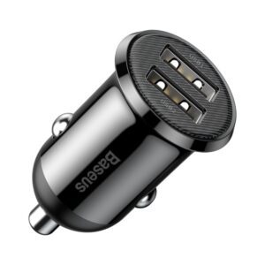 Baseus Grain Pro car charger 2x USB 4.8 A black (CCALLP-01)eng