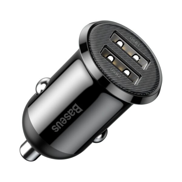 Baseus Grain Pro car charger 2x USB 4.8 A black (CCALLP-01)eng