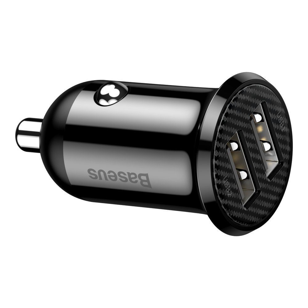 Baseus Grain Pro car charger 2x USB 4.8 A black (CCALLP-01)eng