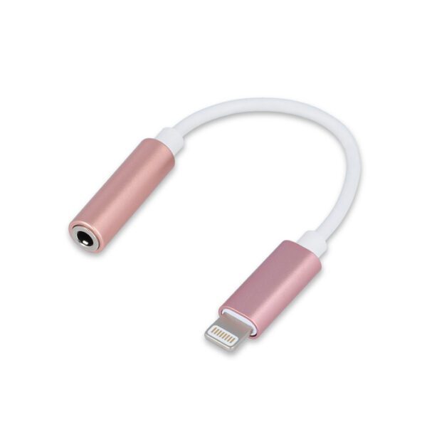 Forever adapter audio jack 3,5mm - Lightning rose