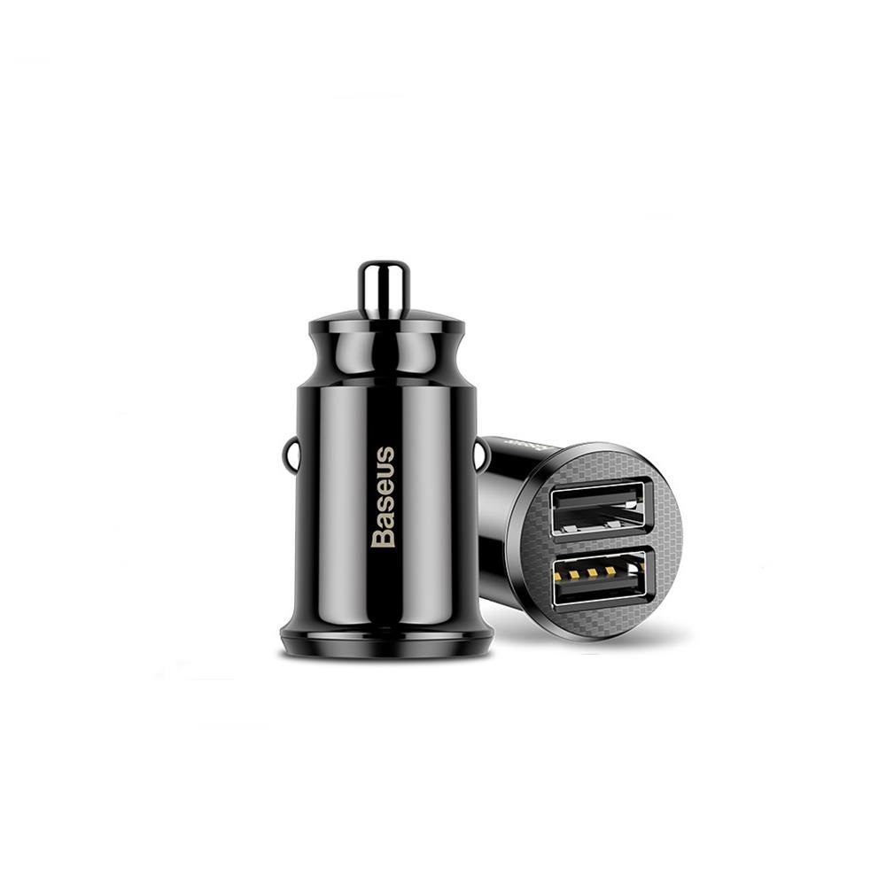 144170_oryg Baseus car charger Grain 2x USB 3,1A black