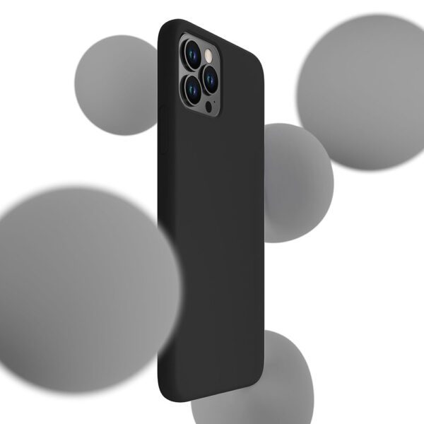 146127_2 3mk Silicone Case for iPhone 11 Pro - blackeng