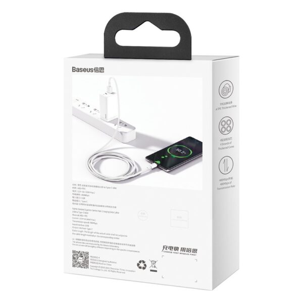 148702_11 Baseus Superior cable USB - USB Type C 66 W 6A 2 m White (CATYS-A02)eng