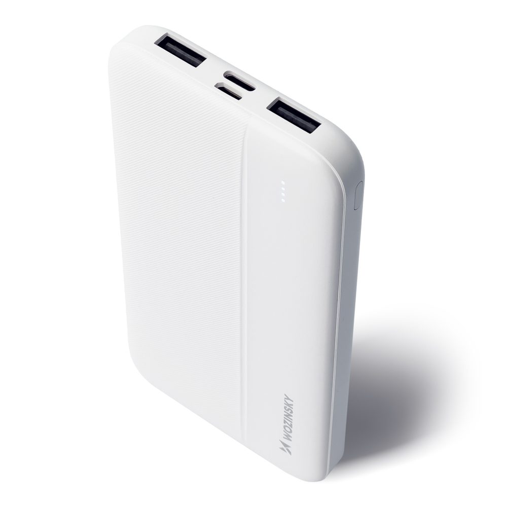 [RETURNED ITEM] Wozinsky powerbank Li-Po 10000mAh 2 x USB white (WPBWE1)eng