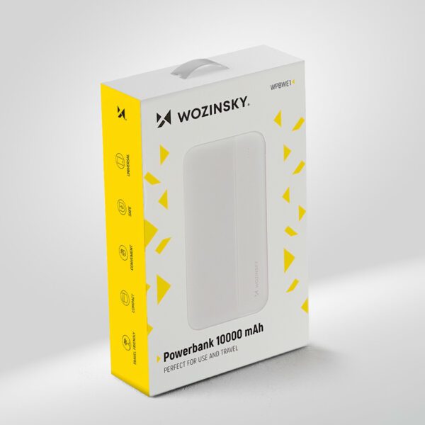 [RETURNED ITEM] Wozinsky powerbank Li-Po 10000mAh 2 x USB white (WPBWE1)eng