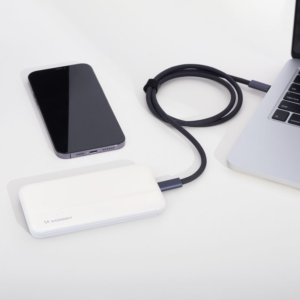 [RETURNED ITEM] Wozinsky powerbank Li-Po 10000mAh 2 x USB white (WPBWE1)eng