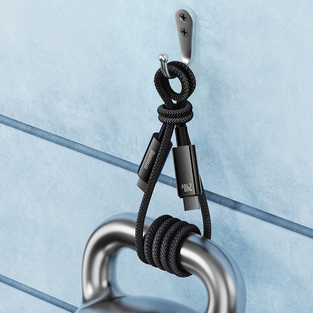 [RETURNED ITEM] Cable USB C - USB C 480Mb/s 240W 3m Baseus Tungsten Gold CAWJ040101 - blackeng