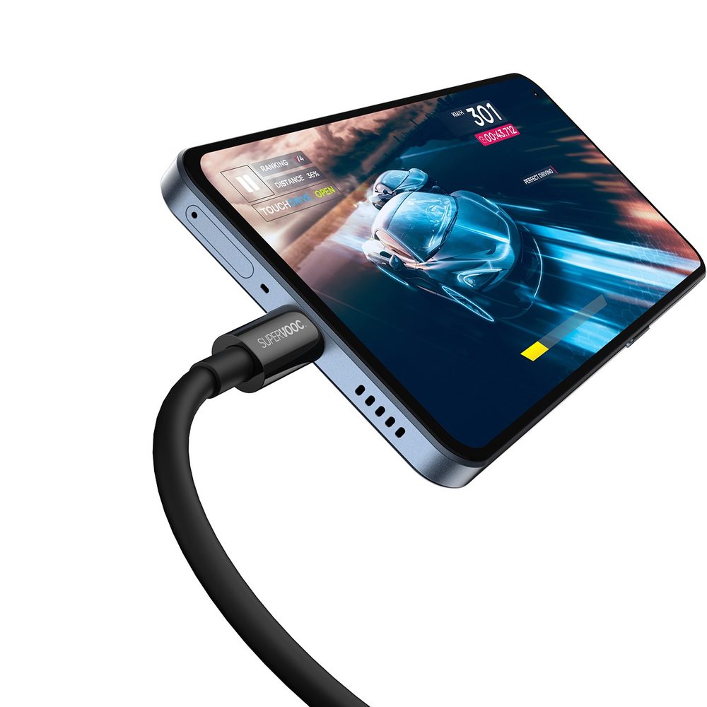 [APRÈS RETOUR] Baseus Superior Series SUPERVOOC USB-A to USB-C cable 65W 1m blackeng