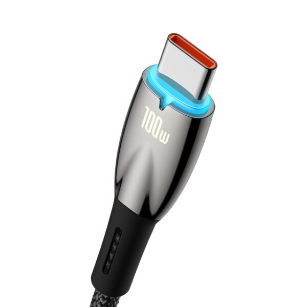 [RETURNED ITEM] Baseus Glimmer Series Fast Charging Cable USB-A - USB-C 100W 480Mbps 2m blackeng