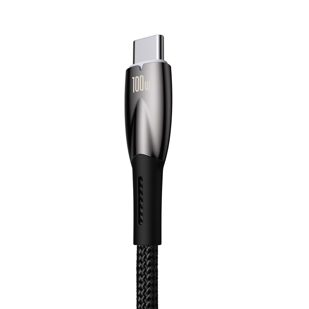 [RETURNED ITEM] Baseus Glimmer Series Fast Charging Cable USB-A - USB-C 100W 480Mbps 2m blackeng