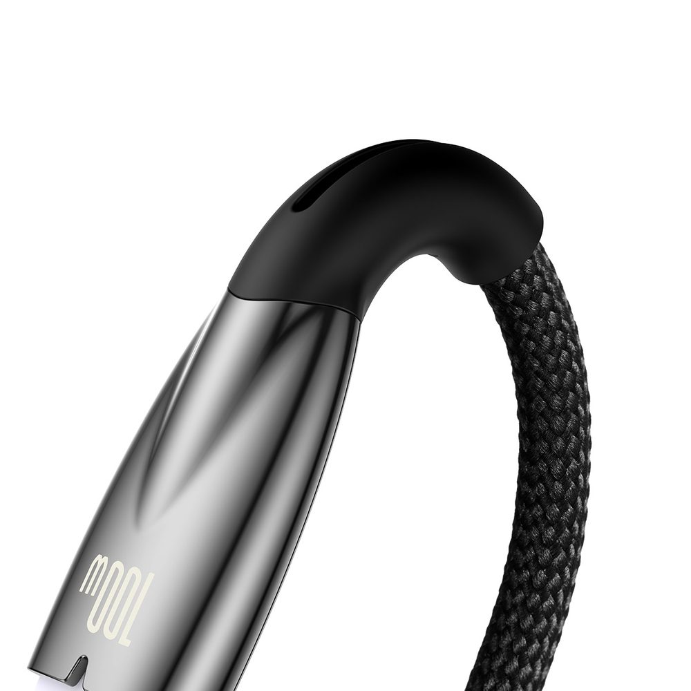 [RETURNED ITEM] Baseus Glimmer Series Fast Charging Cable USB-A - USB-C 100W 480Mbps 2m blackeng