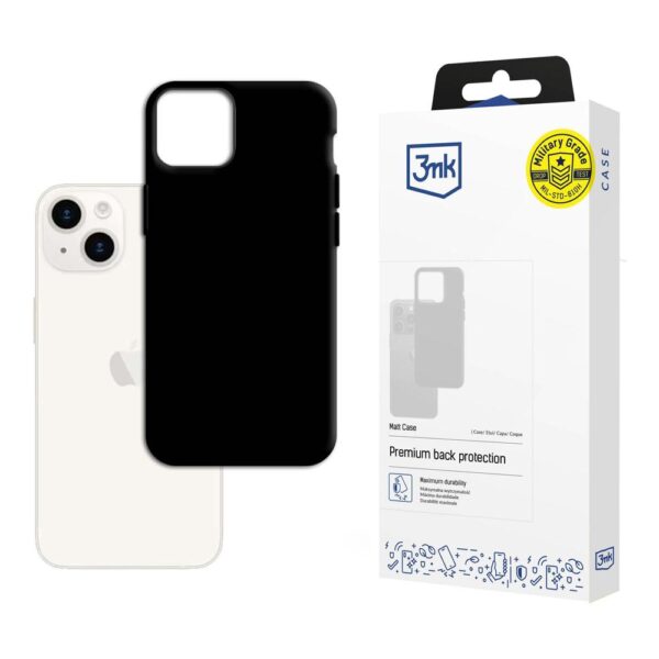 Apple iPhone 15 - 3mk Matt Case blackeng