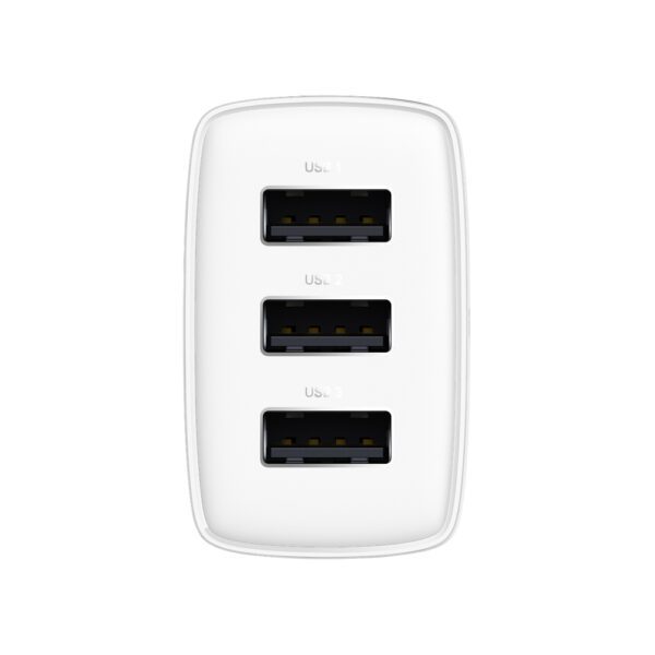 [RETURNED ITEM] Baseus Compact charger 3x USB 17W white (CCXJ020102)eng