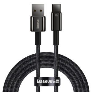 [RETURNED ITEM] Baseus Tungsten Gold cable USB-A - USB-C 480Mb/s 100W 2m black (CAWJ000101)eng