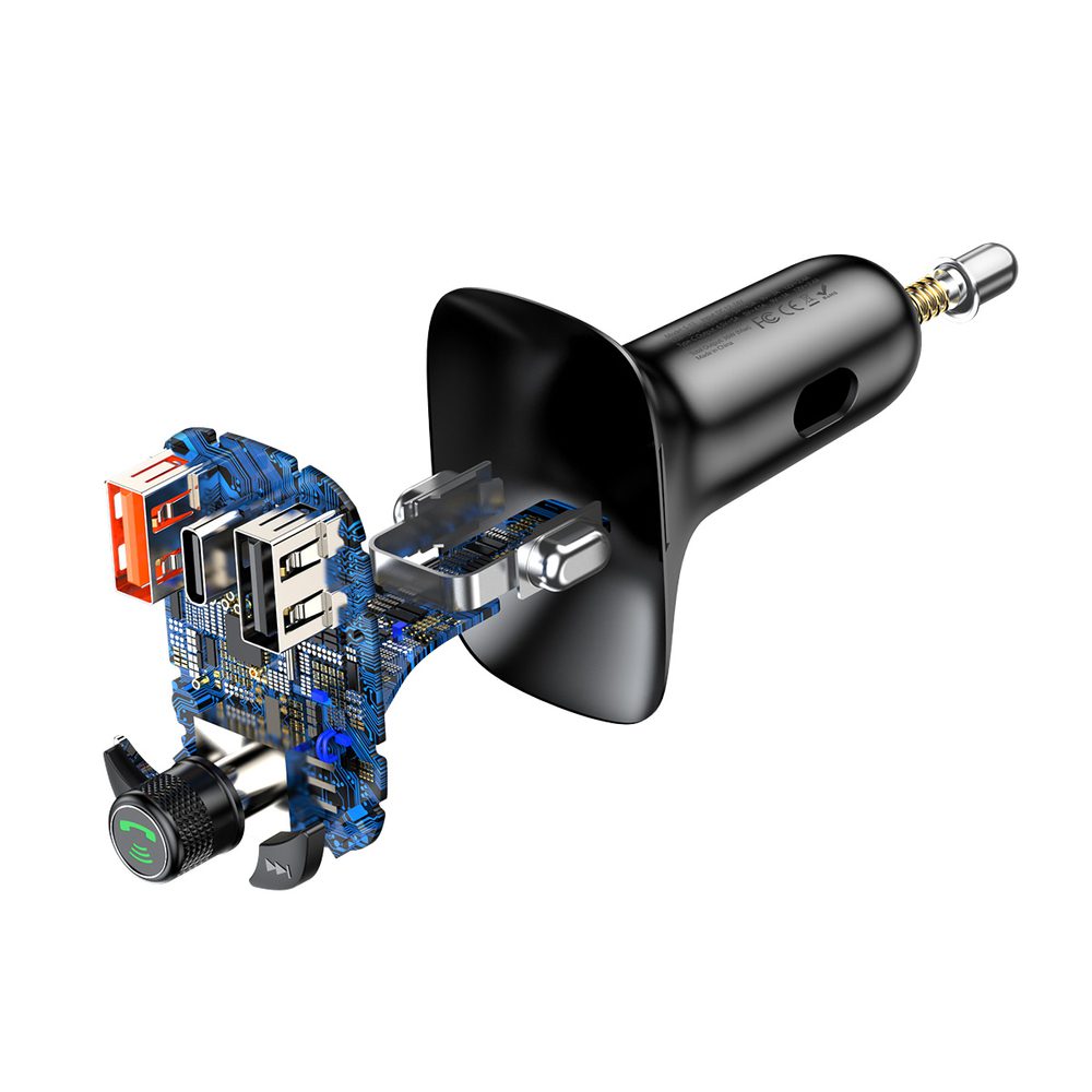 [RETURNED ITEM] Bluetooth transmitter / car charger Baseus S-13 (Overseas Edition) - blackeng