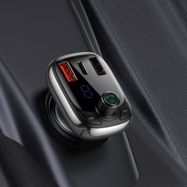 [RETURNED ITEM] Bluetooth transmitter / car charger Baseus S-13 (Overseas Edition) - blackeng