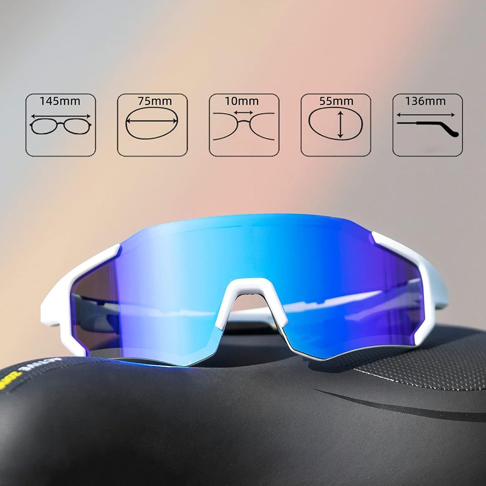 Rockbros 10183 polarizing cycling glasses - blueeng
