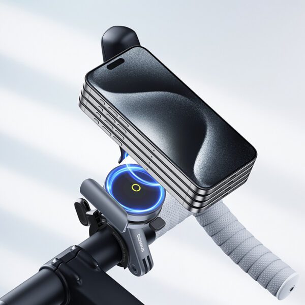 Baseus PrimeTrip magnetic phone holder for bicycle / scooter / scooter - blackeng