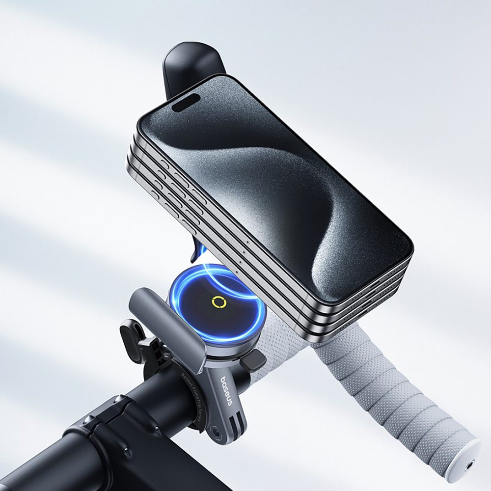 Baseus PrimeTrip magnetic phone holder for bicycle / scooter / scooter - blackeng