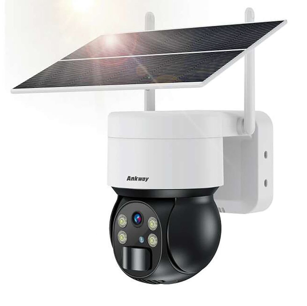 Choetech ASC006-WF solar intelligent PTZ WiFi camera with 5W solar panel - whiteeng