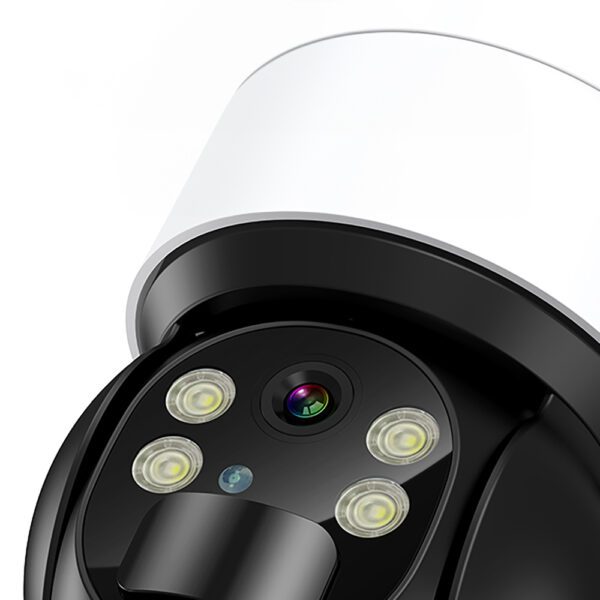 Choetech ASC006-WF solar intelligent PTZ WiFi camera with 5W solar panel - whiteeng