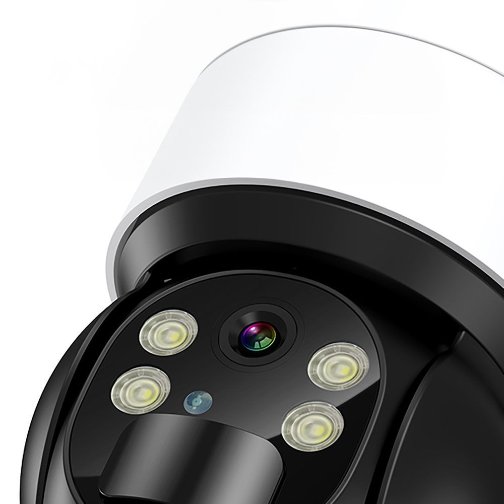 Choetech ASC006-WF solar intelligent PTZ WiFi camera with 5W solar panel - whiteeng