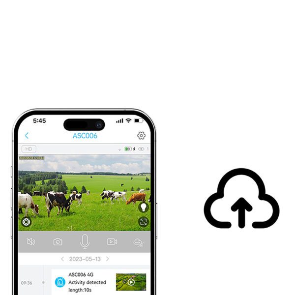 Choetech ASC006-WF solar intelligent PTZ WiFi camera with 5W solar panel - whiteeng