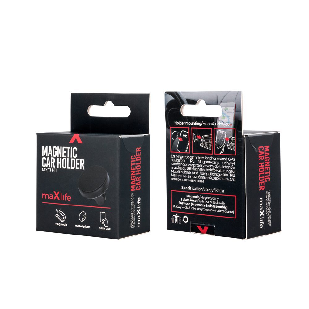Maxlife car holder for air vent MXCH-11 magnetic black