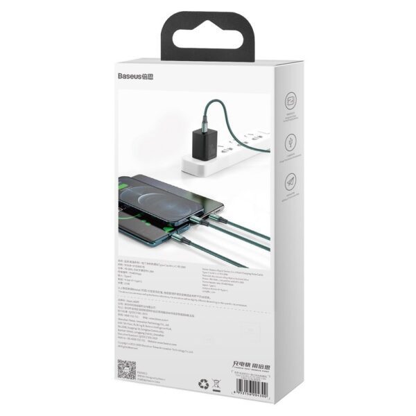 Baseus Rapid Series 3in1 USB-C - USB-C / Lightning / micro USB cable 20W PD 1.5m - greeneng