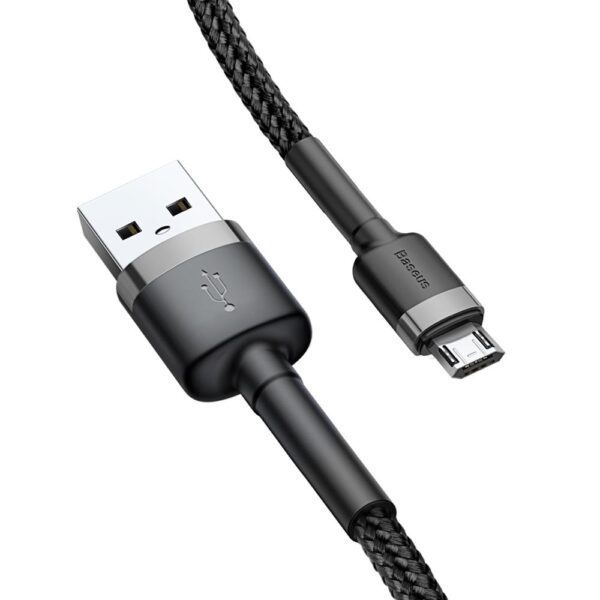 Baseus cable Cafule USB - microUSB 0,5 m 2,4A gray-black