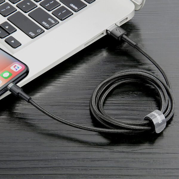 Baseus Cafule USB-A / Lightning 1.5A QC 3.0 cable 2 m - blackeng