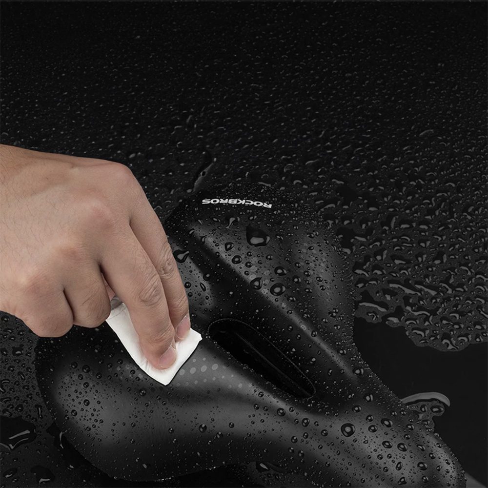 Rockbros 38218916002 MTB bicycle saddle + lamp - blackeng