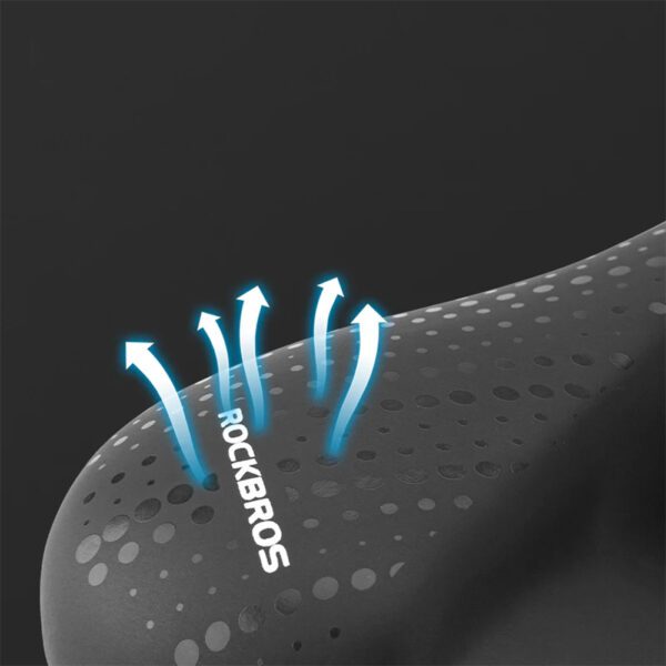 Rockbros 38218916002 MTB bicycle saddle + lamp - blackeng