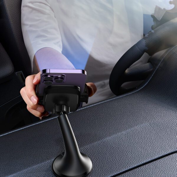 Joyroom JR-ZS259 mechanical car holder universal for phone on cockpit / window - blackeng